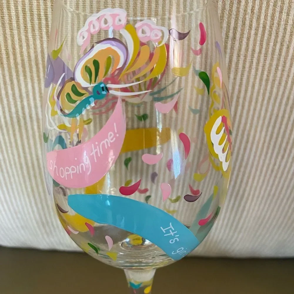 Lolita Love My Wine “Social Butterfly” Wine Glass